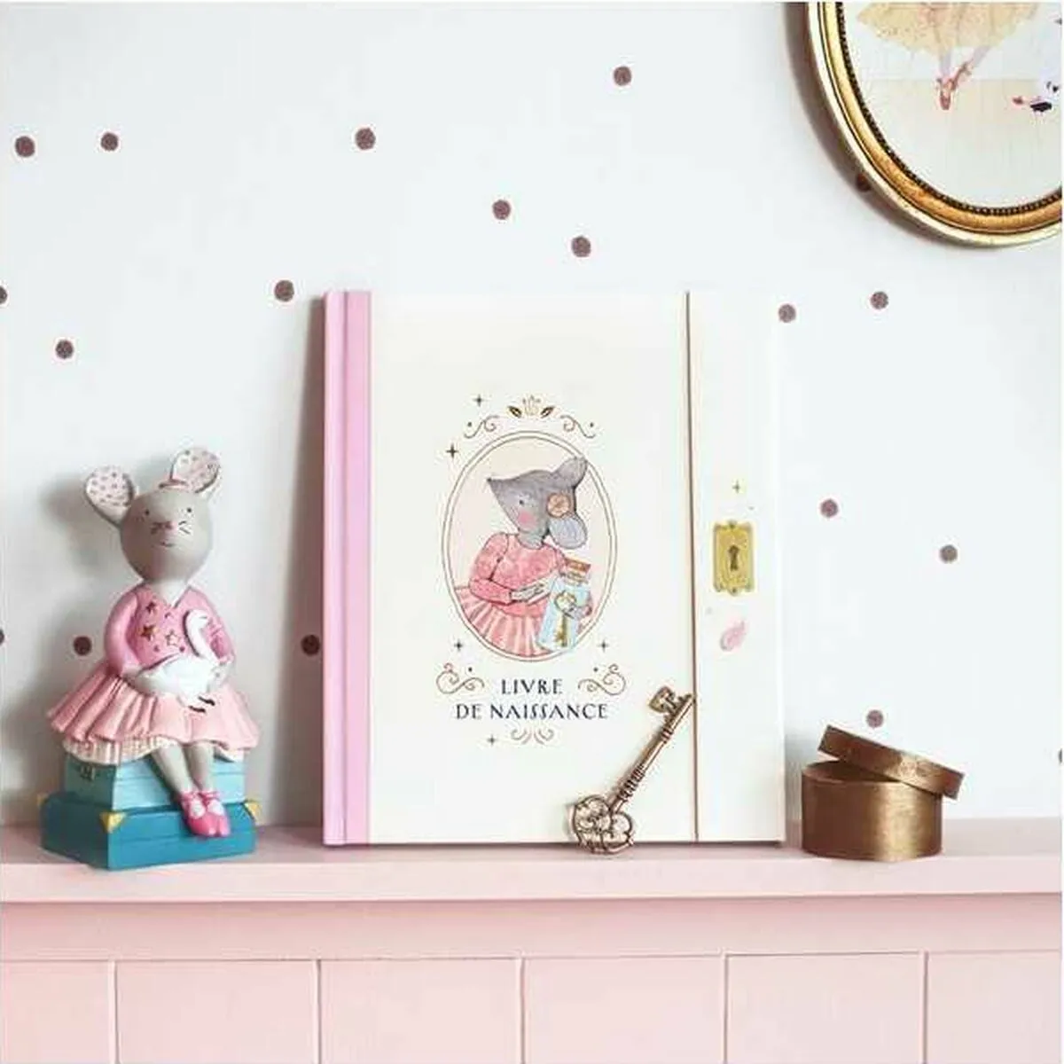 Livre de naissance Souris Rose 80 pages – Image 6