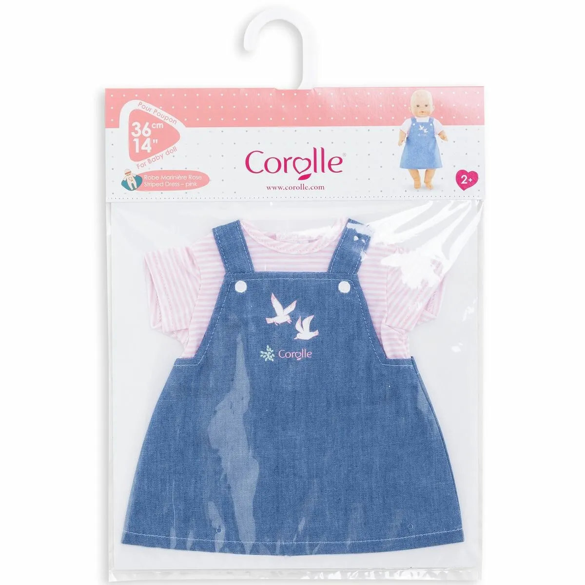 Robe Marinière pour poupon 36 cm – Image 4