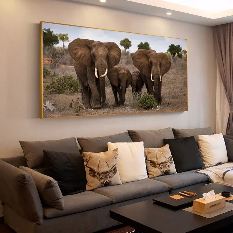 Tableau famille éléphant – Image 3