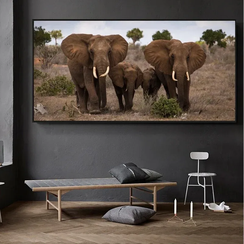 Tableau famille éléphant – Image 2