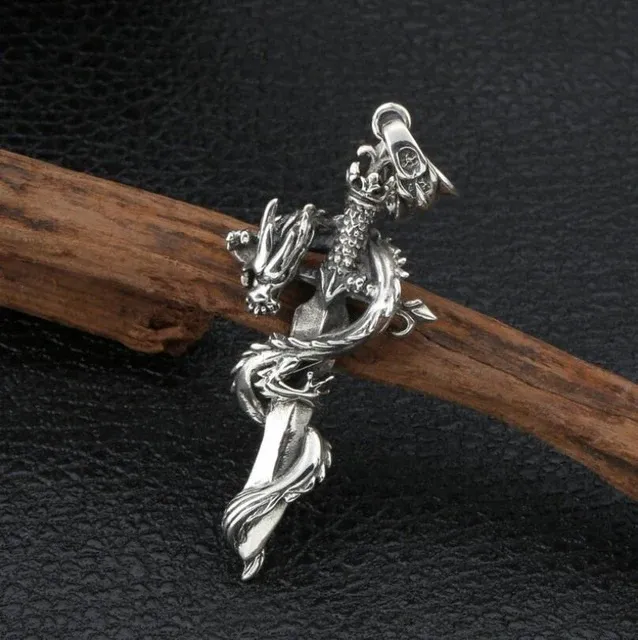 Pendentif Dragon Épée du Destin (Argent) – Image 4