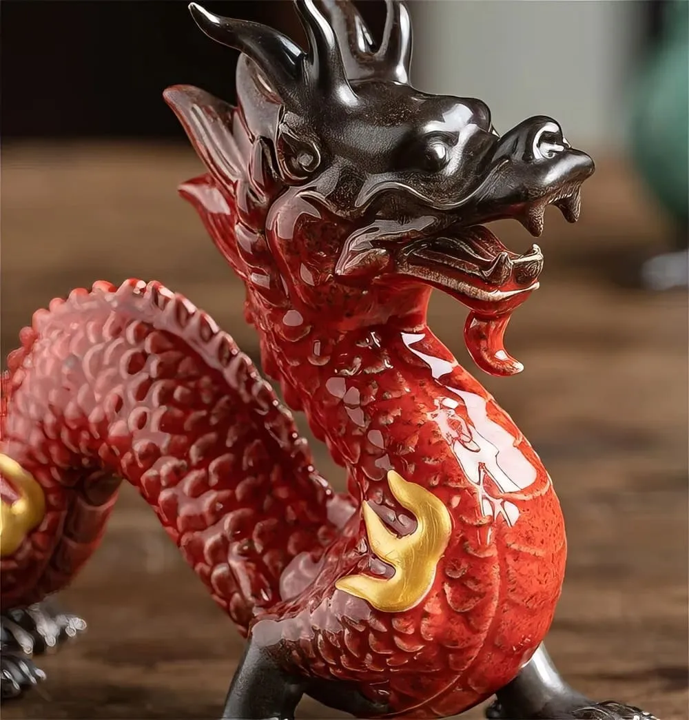 Statue Dragon Rouge – Image 3