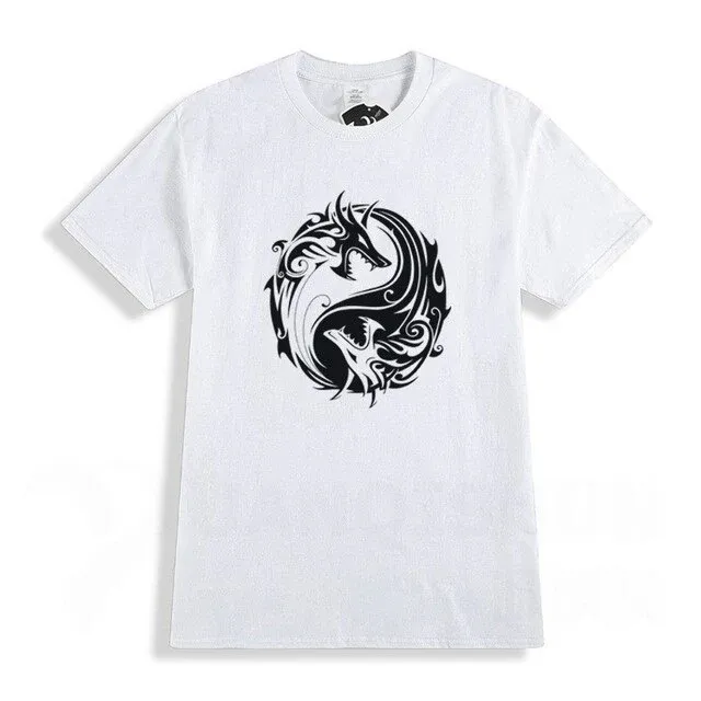 T-Shirt Dragon Énergie du Yin Yang – Image 2