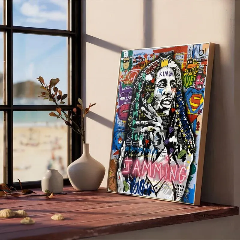 Tableau Bob Marley Street Art – Image 2