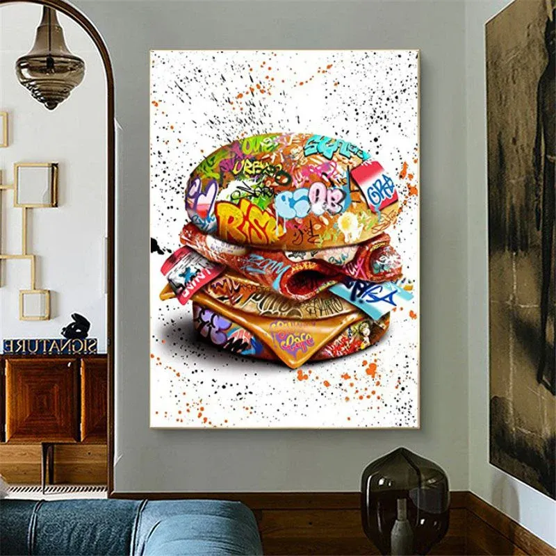 Tableau Burger Street Art – Image 2