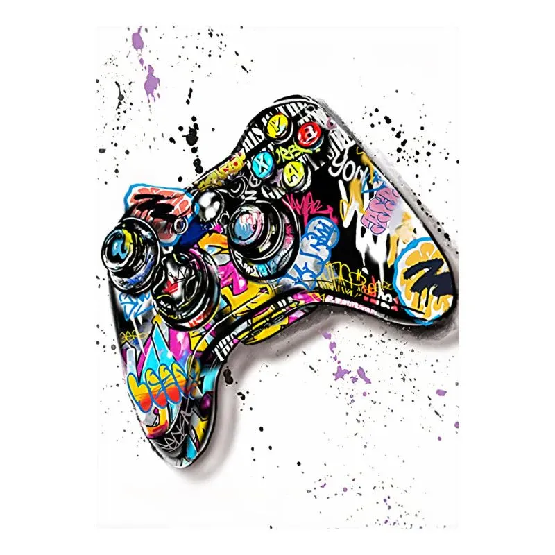 Tableau Manette de Jeux Vidéo Street Art – Image 4