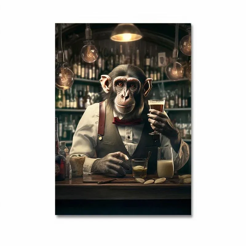 Tableau Singe Barman – Image 4