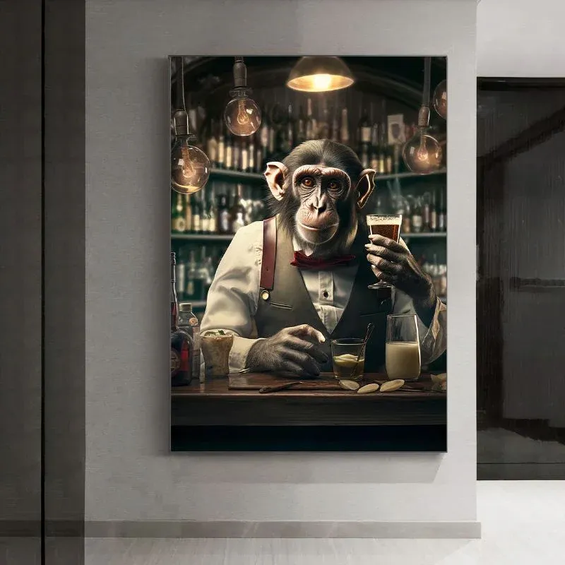 Tableau Singe Barman – Image 3