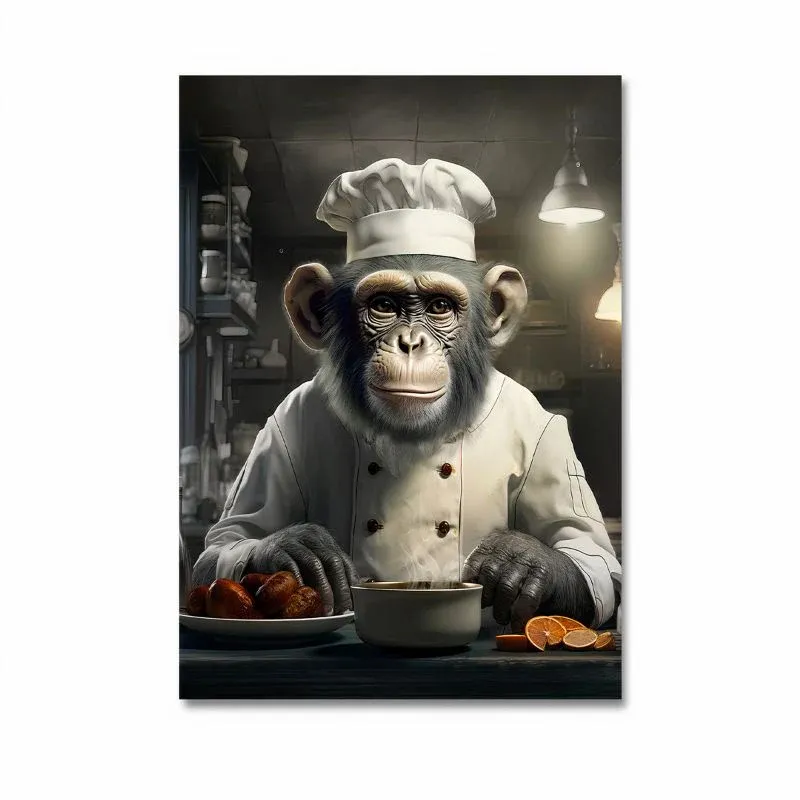 Tableau Singe Cuisinier – Image 4