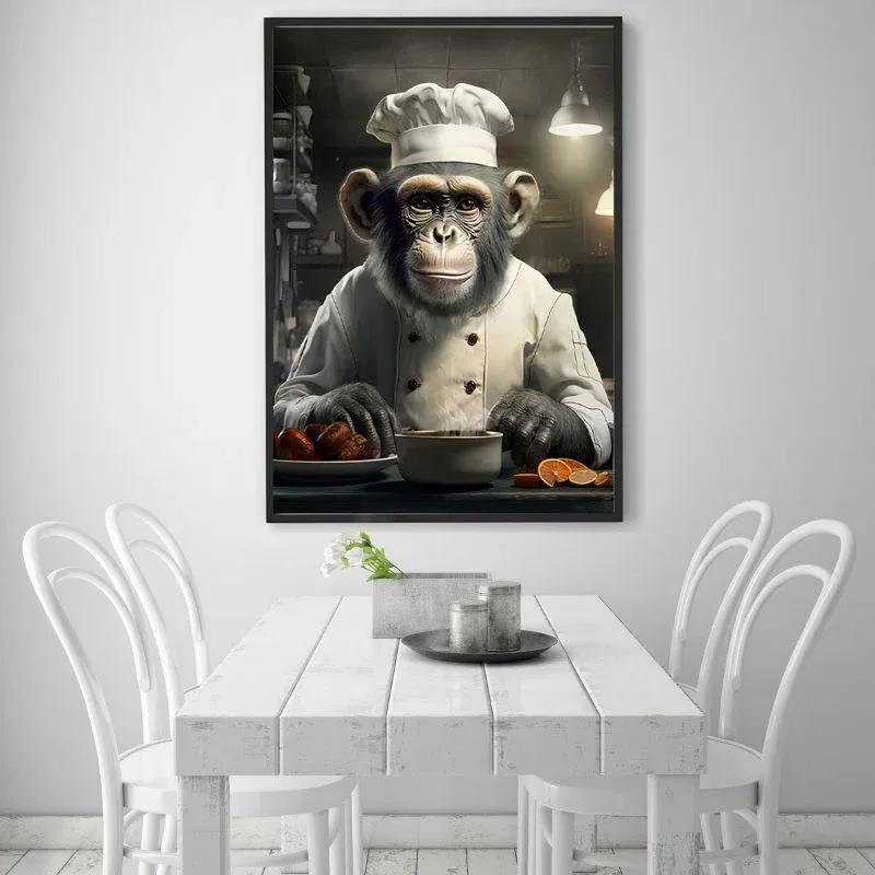 Tableau Singe Cuisinier – Image 3