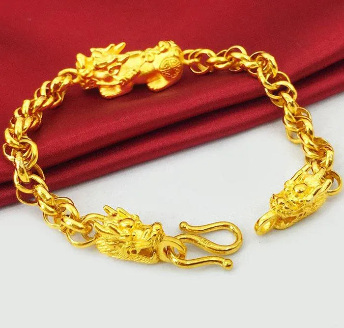 Bracelet Dragon Énergies en Or – Image 3