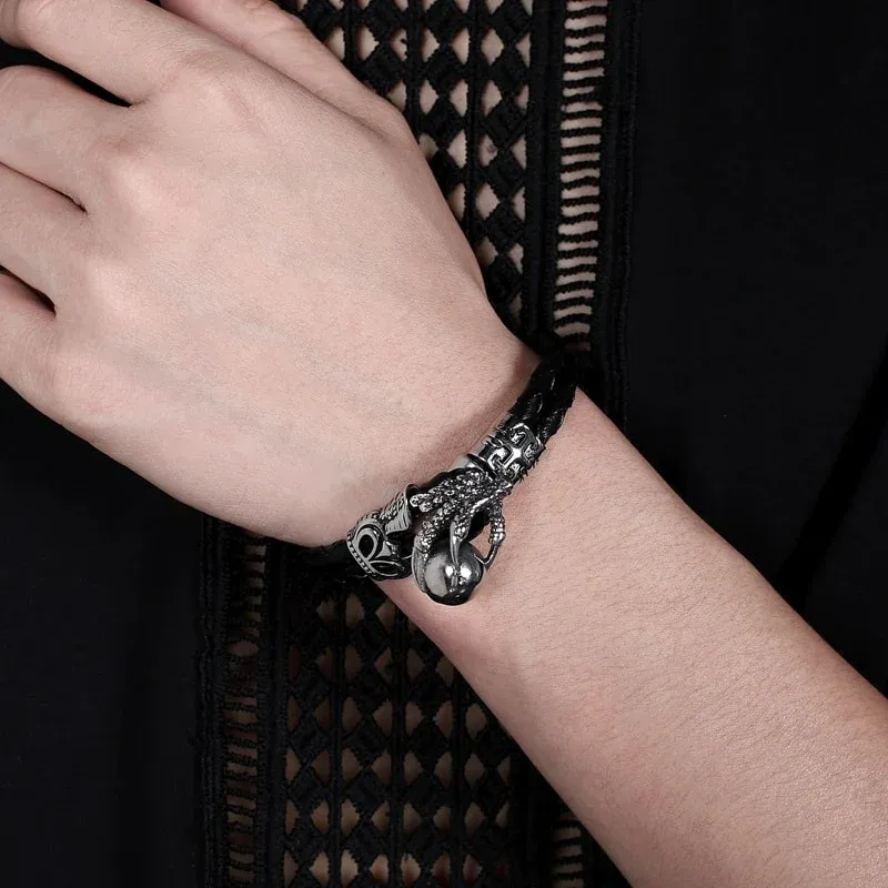 Bracelet Dragon Griffes Mortelles (Cuir) – Image 5