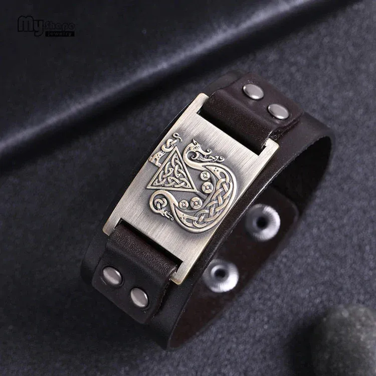 Bracelet Dragon Drakkar Irrésistible (Cuir) – Image 5
