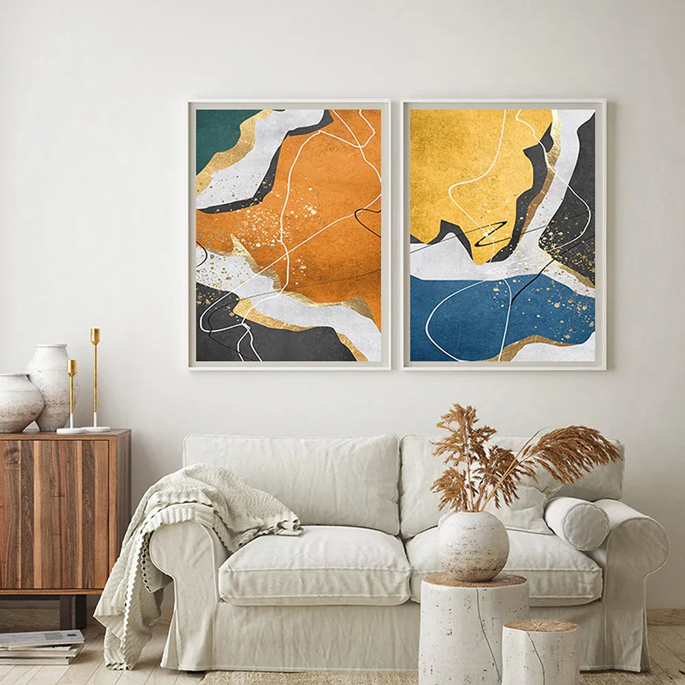 Tableau Abstrait Multicolore Contemporain – Image 2