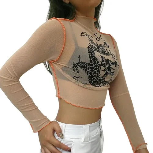 Haut de Femme Dragon Enflammé – Image 2