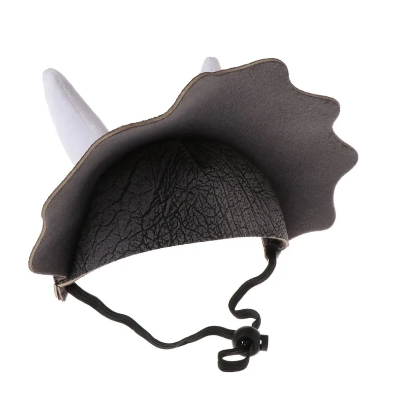 Bob pour chat couvre-chef dinosaure tricératops – Image 4