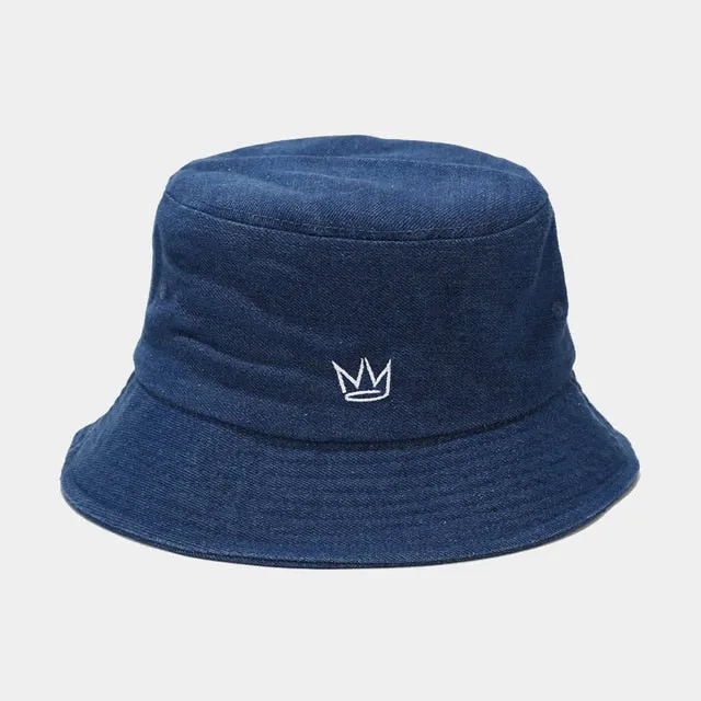 Bob en jean à la broderie royale – Image 3