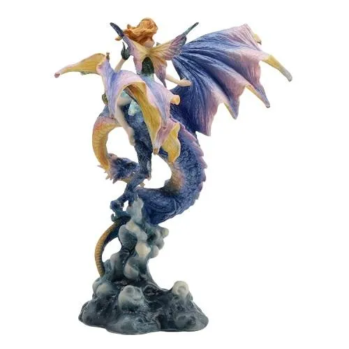 Statue Dragon & Fée (Résine) – Image 3