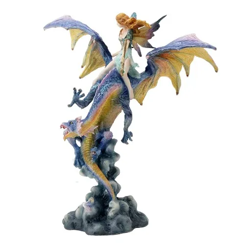 Statue Dragon & Fée (Résine) – Image 6