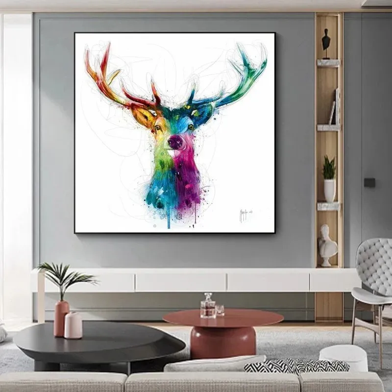 Tableau cerf coloré – Image 3