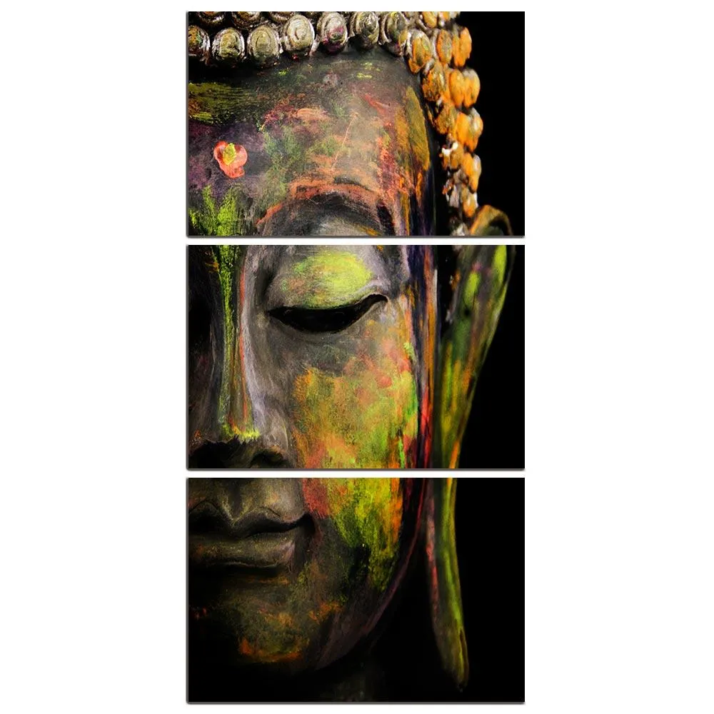 Tableau Bouddha en 3 parties – Image 3
