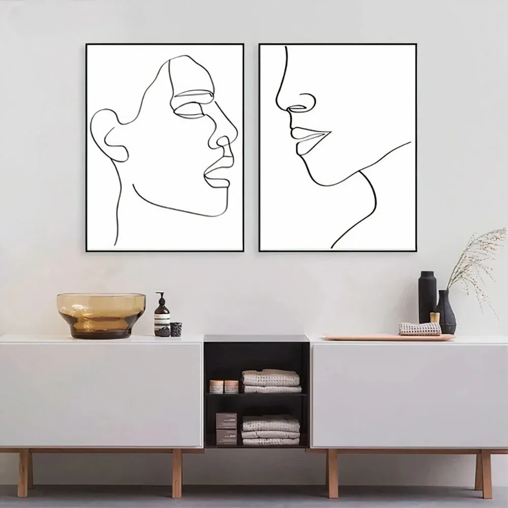Tableau Visage Minimaliste – Image 2